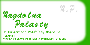 magdolna palasty business card